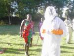 Old & new:  Maasai at the beekeeping course