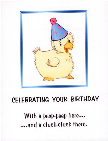 Chicken card
